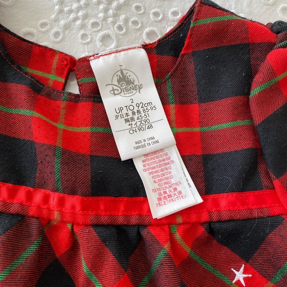 Red Plaid dress with Mini Mouse Appliqué - Picture 8 of 11